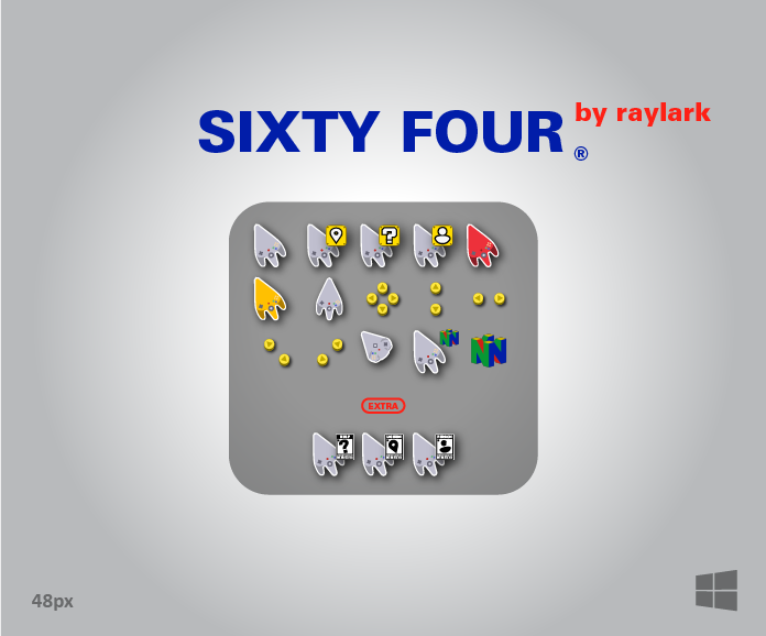 Sixty Four  Custom Cursor for Windows by raylark on DeviantArt