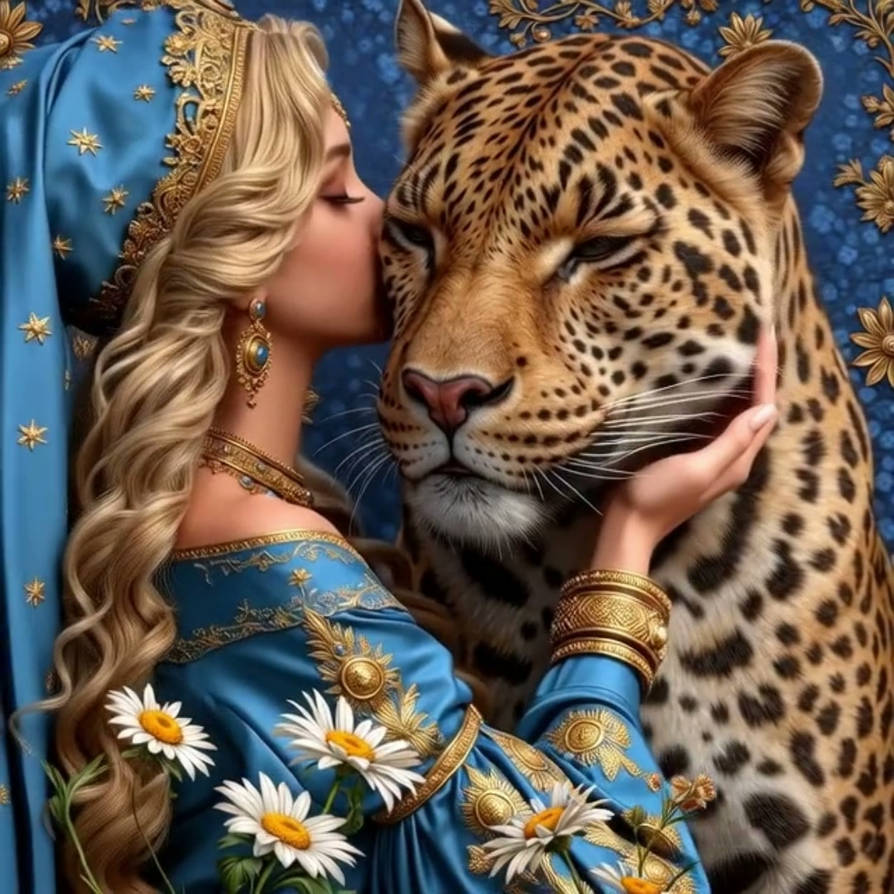Chloe and the leopard by ChloeAI on DeviantArt