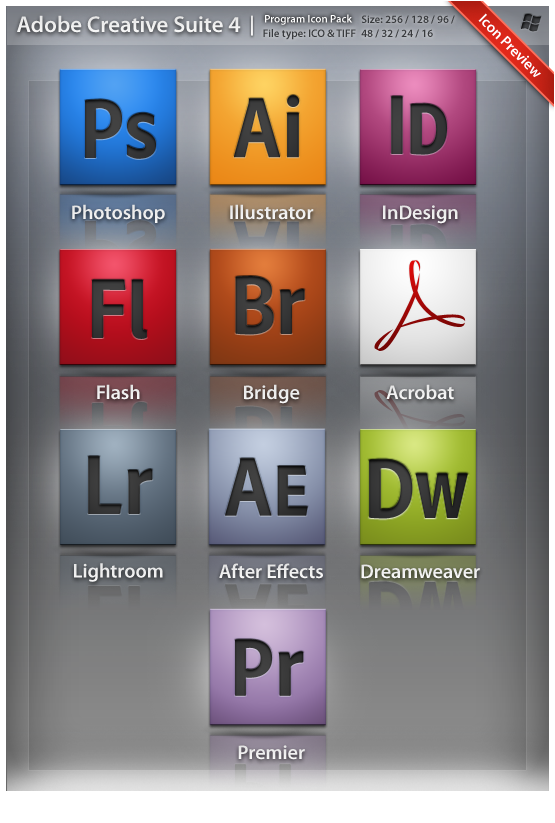 Icons Adobe CS4 Pack