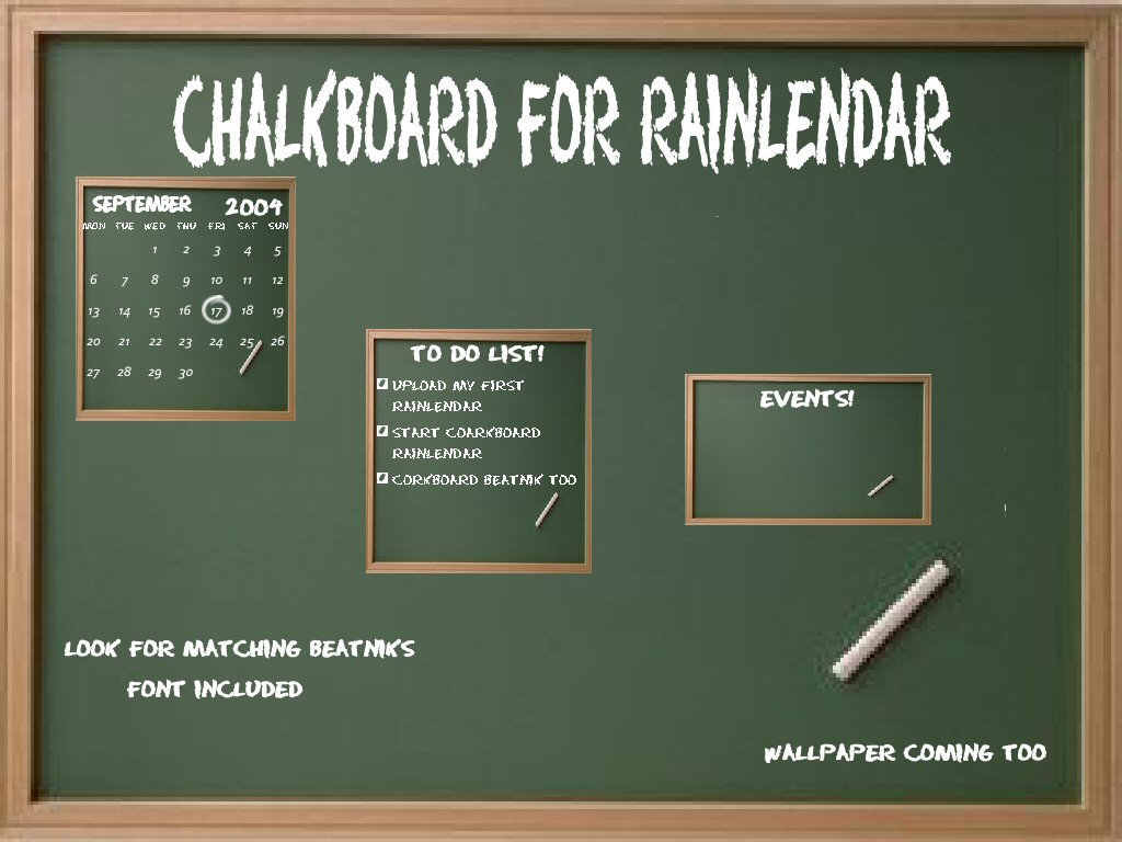 Chalkboard for Rainy