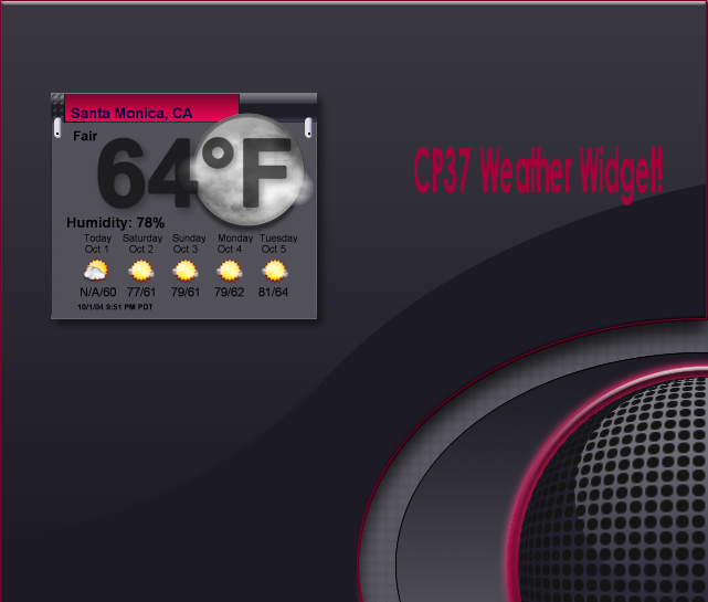 CP37 Weather Widget