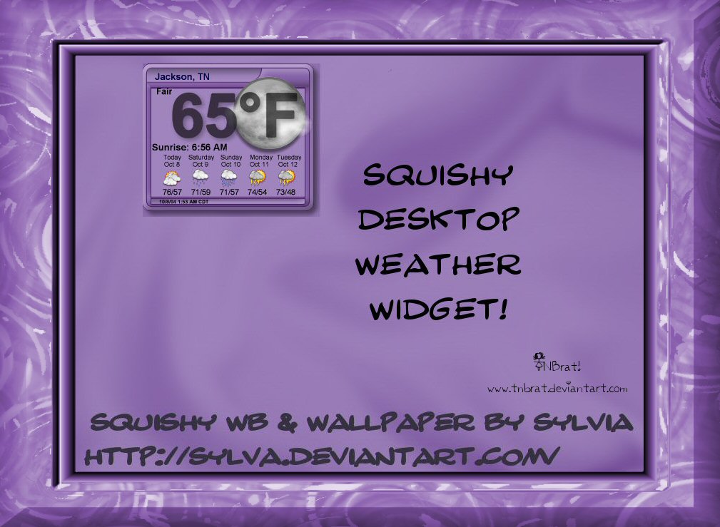 Squishy Weather Widget