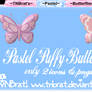 Pastel Puffy Butterflies