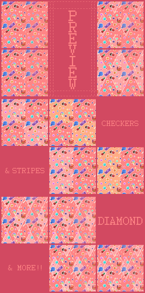 Candy Pixel Patterns