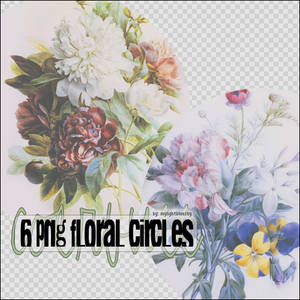 6 Png Floral Circles