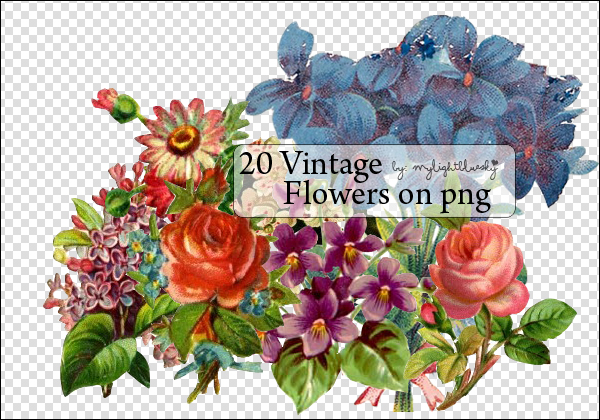Vintage Flowers On Png By Mylightbluesky On Deviantart