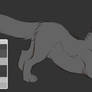 free-to-use Lineart Wolf canine base