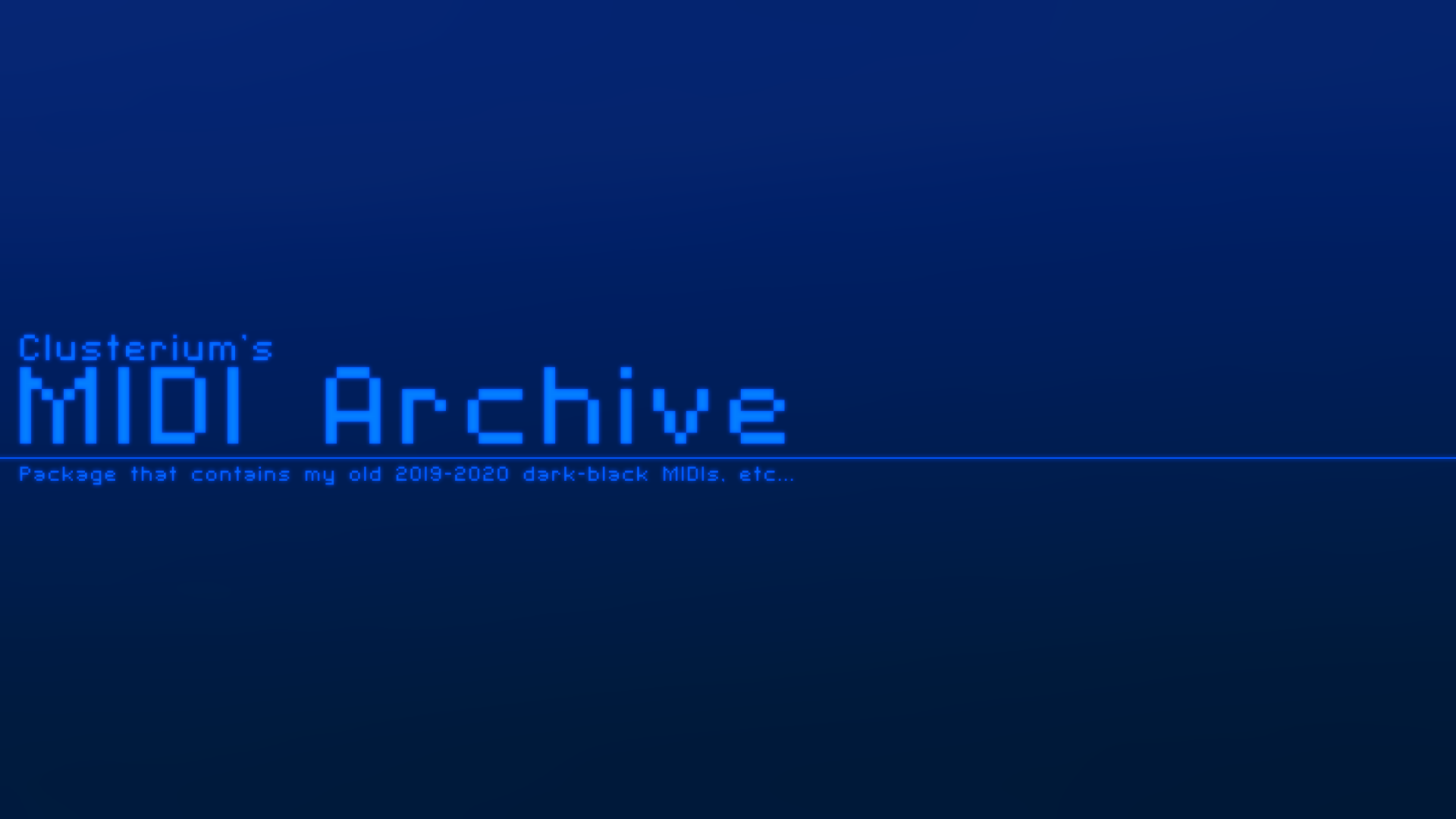 Clusterium's MIDI Archive by Clusterium on DeviantArt