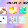 Random patterns.