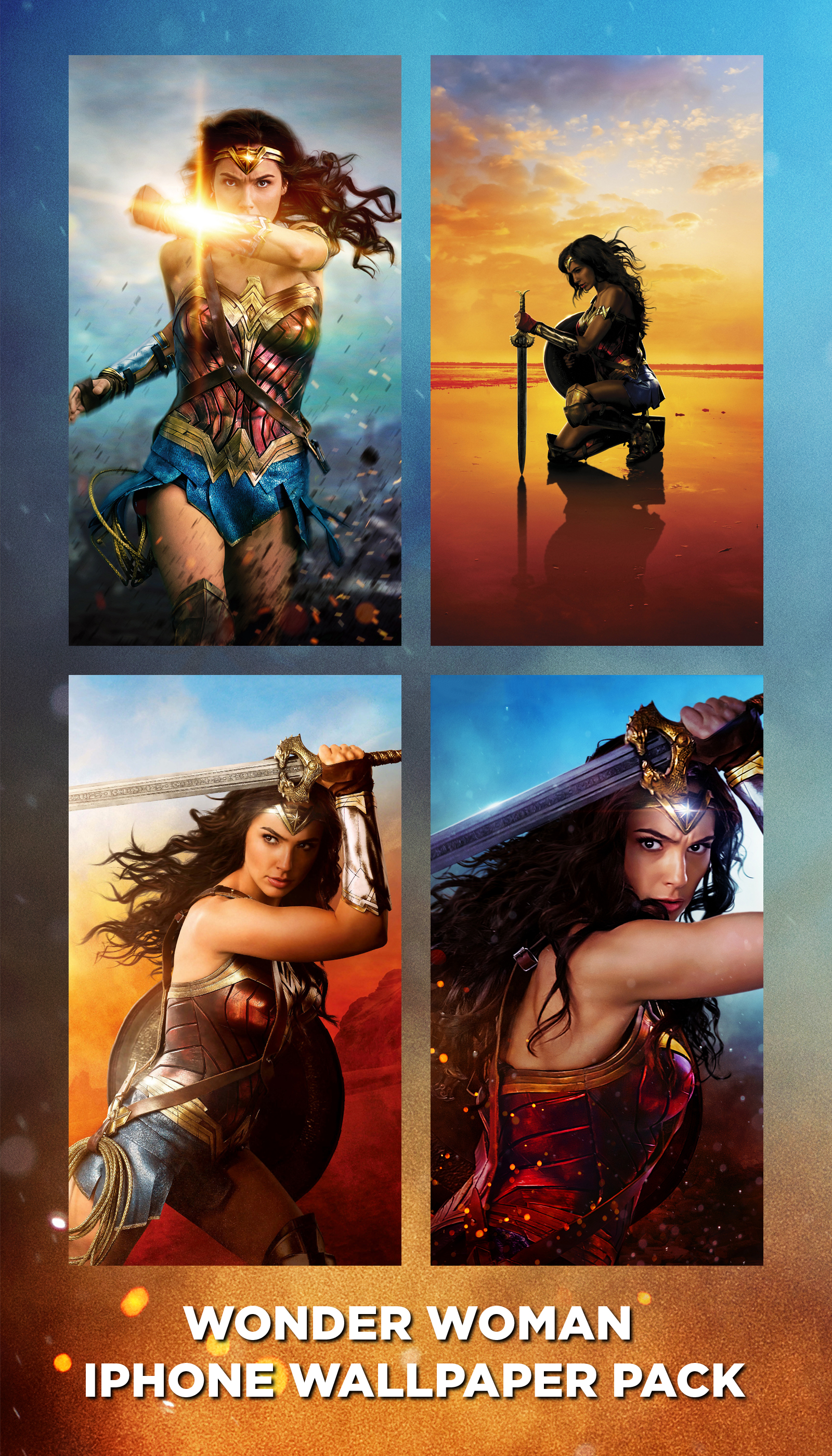 Wonder Woman iPhone Wallpaper Pack