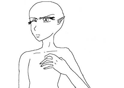 Elf Base Outline Explore the Best Devinoe Art | DeviantArt