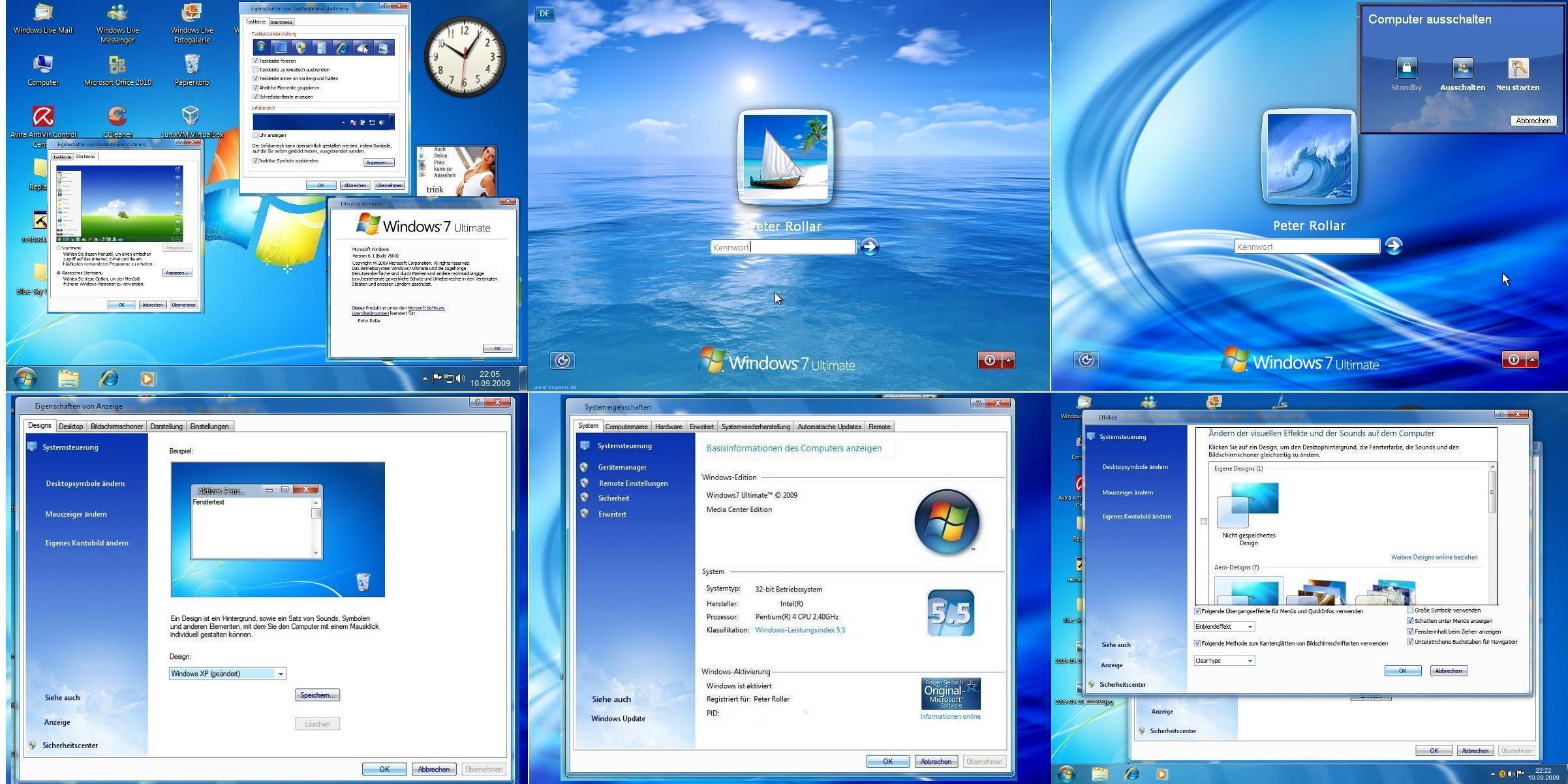 Win7 blue Sky XP Complete UPD by PeterRollar on DeviantArt