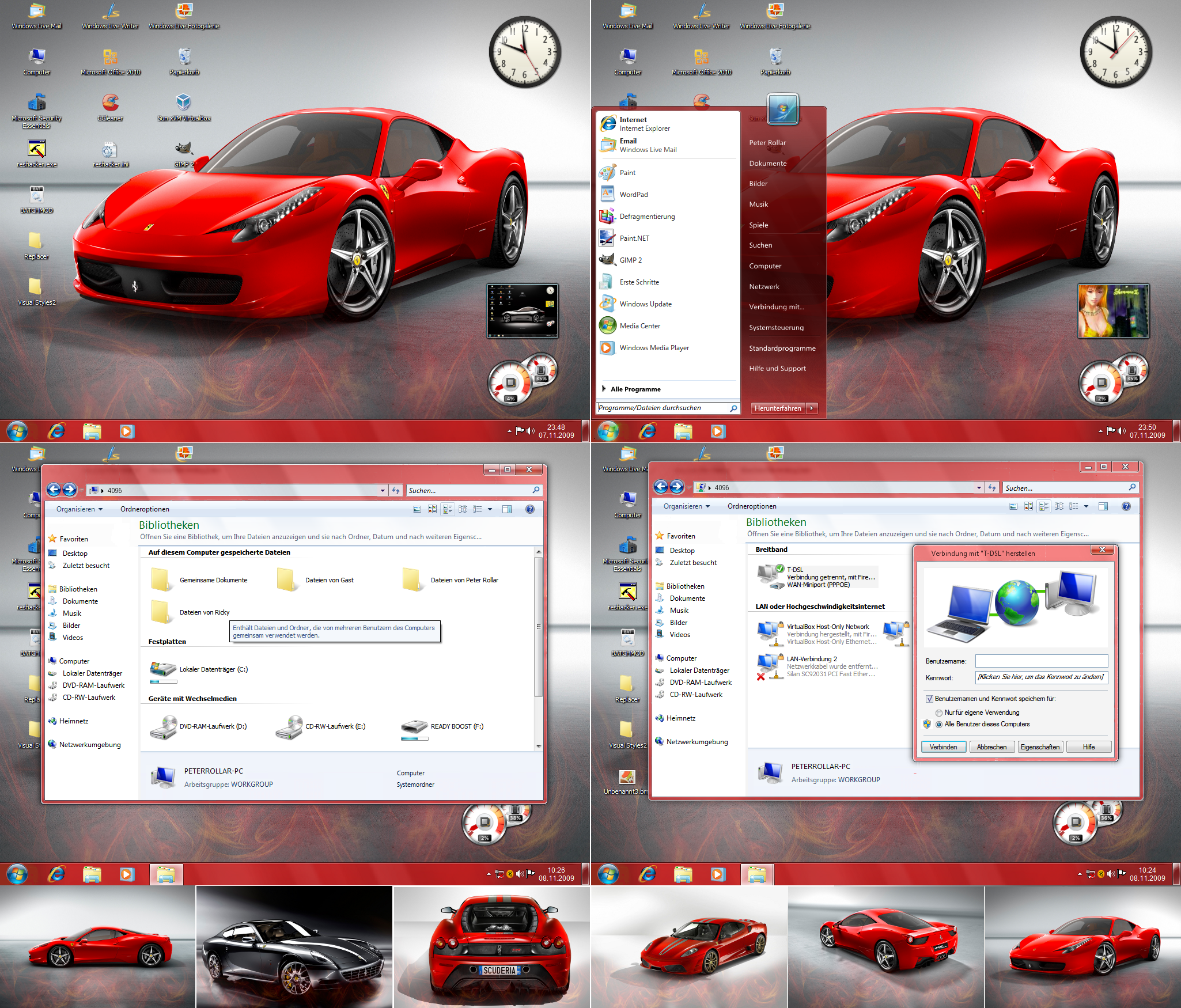 Ferrari Theme Win7 Xp By Peterrollar On Deviantart