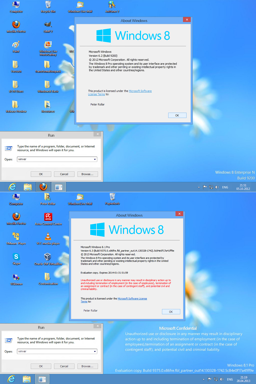 Windows8 About Windows box