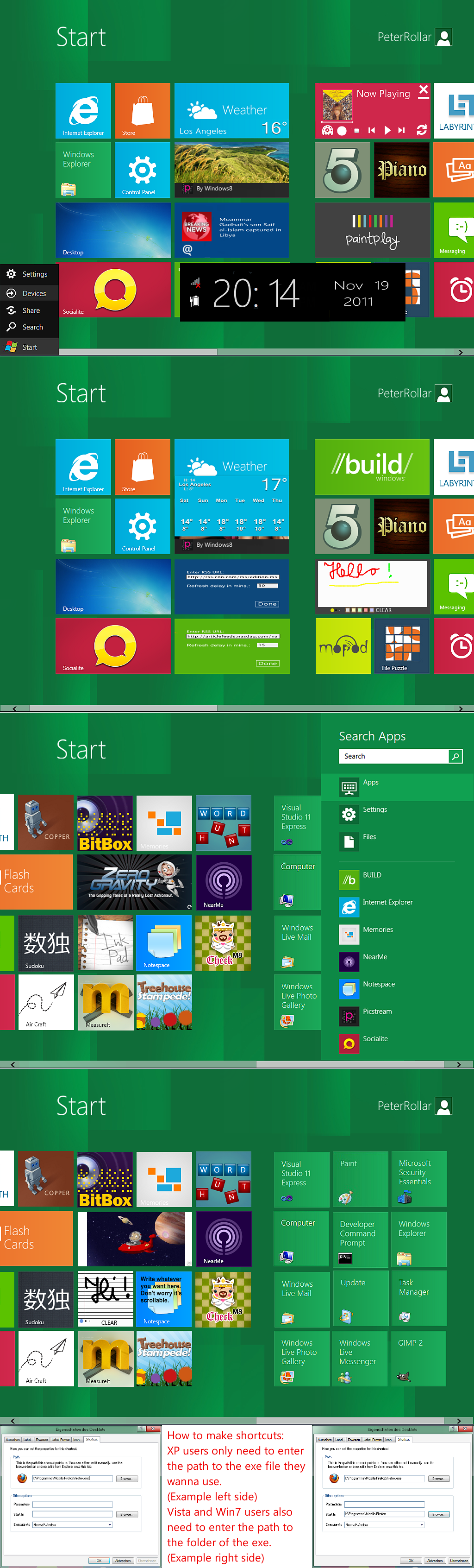 Another Windows8 startscreen