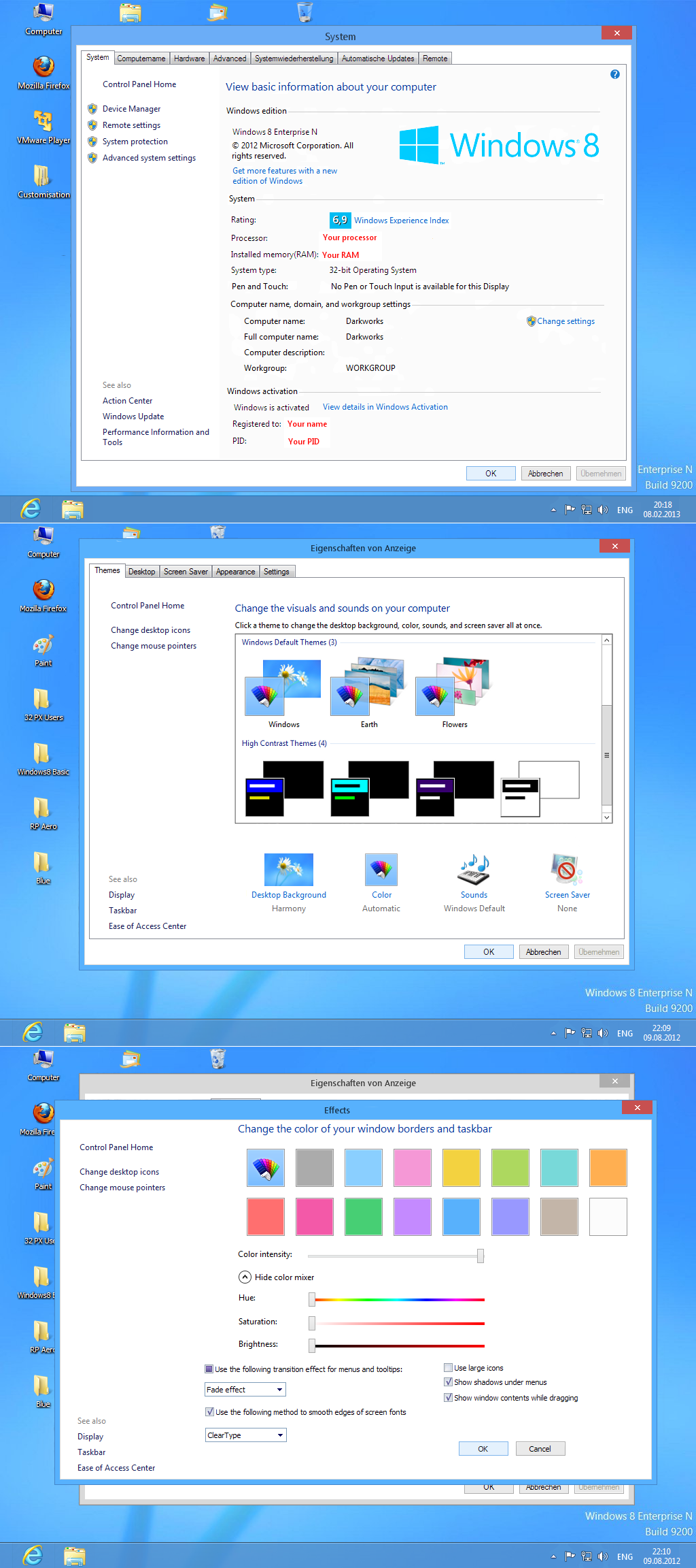 Windows8 RTM Sysprops and personalization