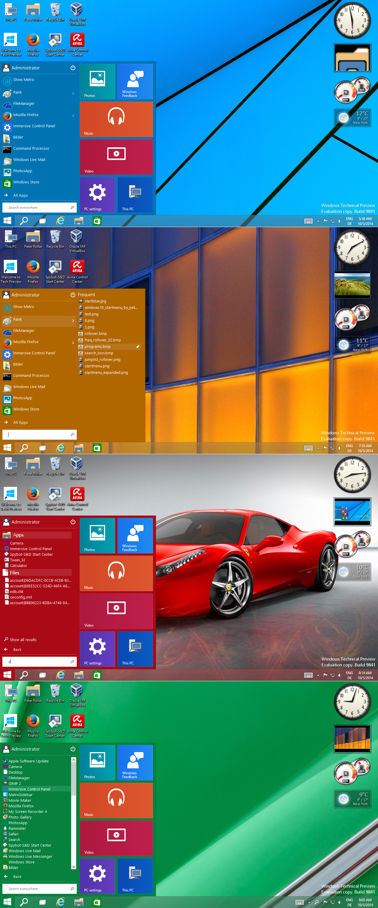 Windows10 Startmenu