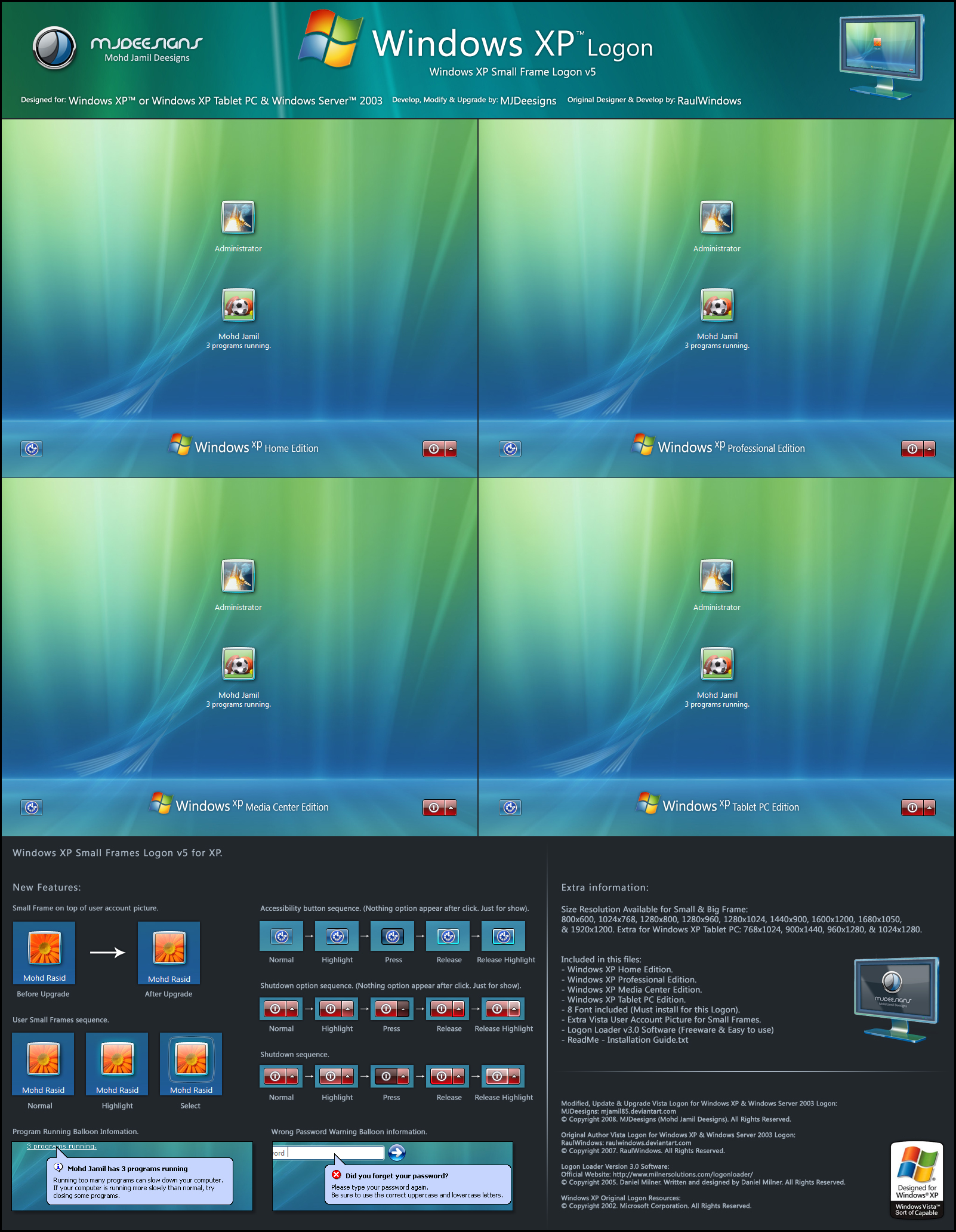 Windows XP Small Frames v5