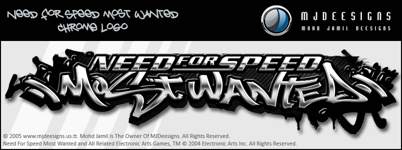 NFS Most Wanted Chrome Logo. by mjamil85 on DeviantArt