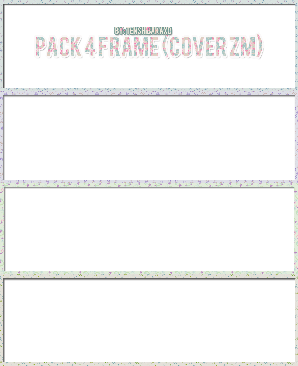 (FREE) Pack 4 Frame by tenshibakaxD on DeviantArt