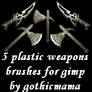 weapons brushes for gimp