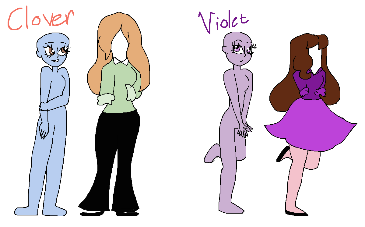 MLPEG Base: Clover and Violet by AdamFrankenstein on DeviantArt