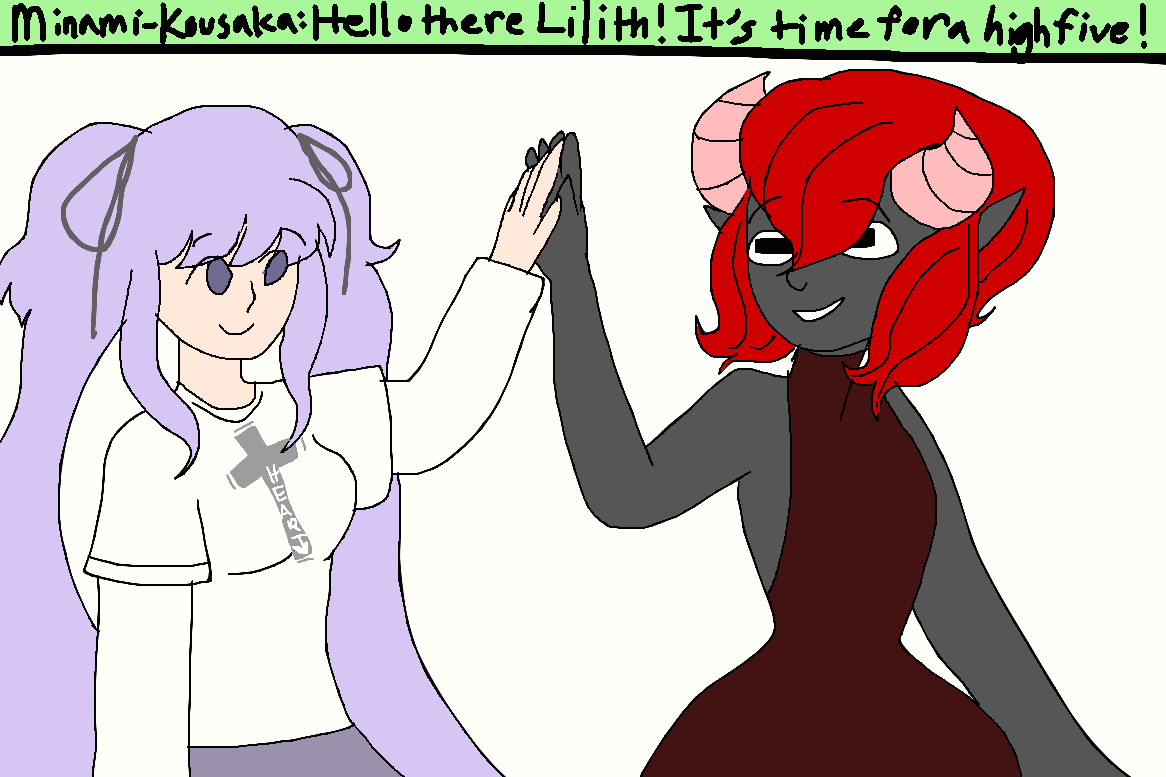 Ask Lilith #1: Hi-5 by AdamFrankenstein on DeviantArt