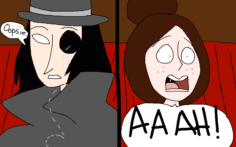 Tfw your dang eyeball falls out by AdamFrankenstein on DeviantArt