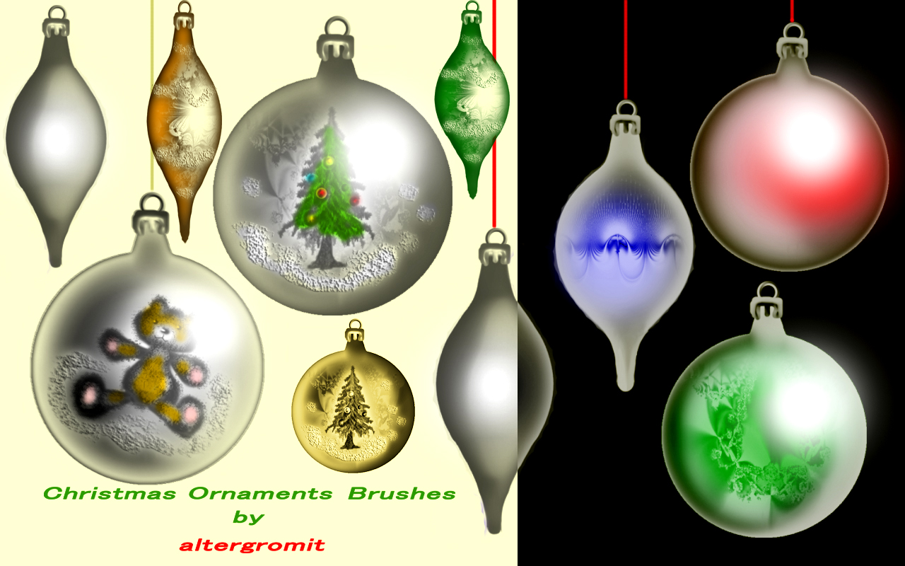 Christmas Ornaments Brushes