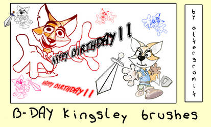 B-Day Kingsley brushes