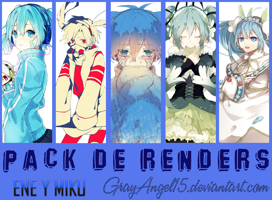 Pack de Renders - Ene y Miku