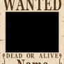 One Piece Wanted Poster psd