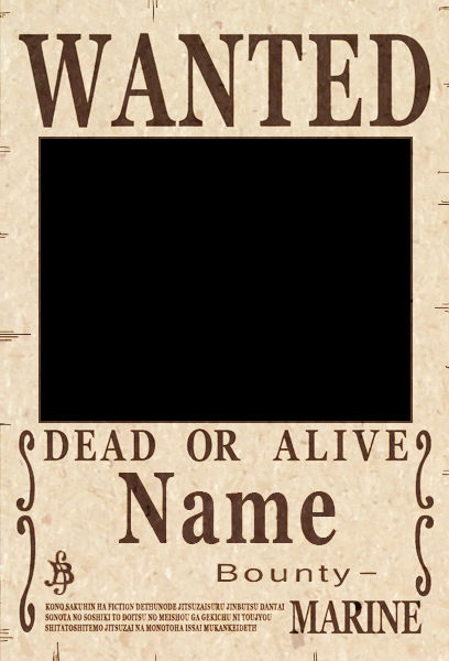 11+ One Piece Wanted Poster Templates - Free Printable, Sample