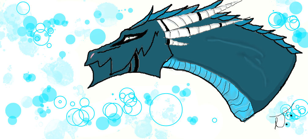 Blue Dragon (head view) by Nadja234 on DeviantArt