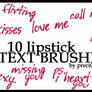 10 Lipstick Text Brushes