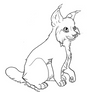 Lynx lineart free use