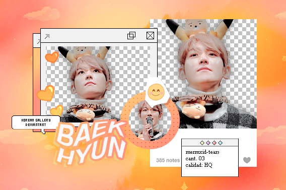 BaekHyun / Pack Png by KoreanGallery