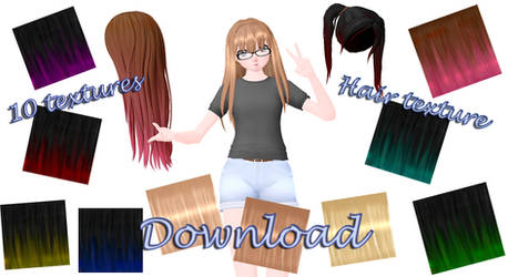 [MMD][DL]-Hair texture download!