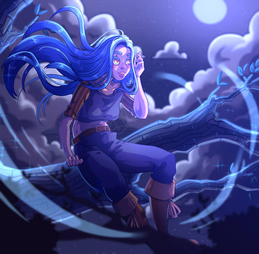 The moon's embrace by DreamusArtDA on DeviantArt