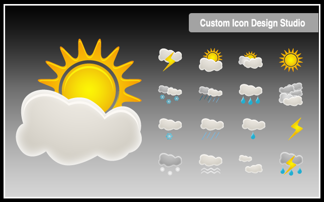 Beautiful Weather Icon Set