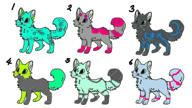 Kitty adoptables :3 only 3 points each
