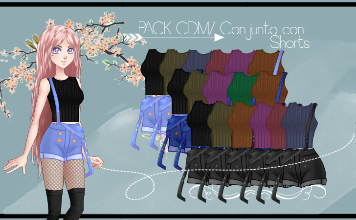 CDM Pack -Conjunto con Shorts by Yujanitzy on DeviantArt