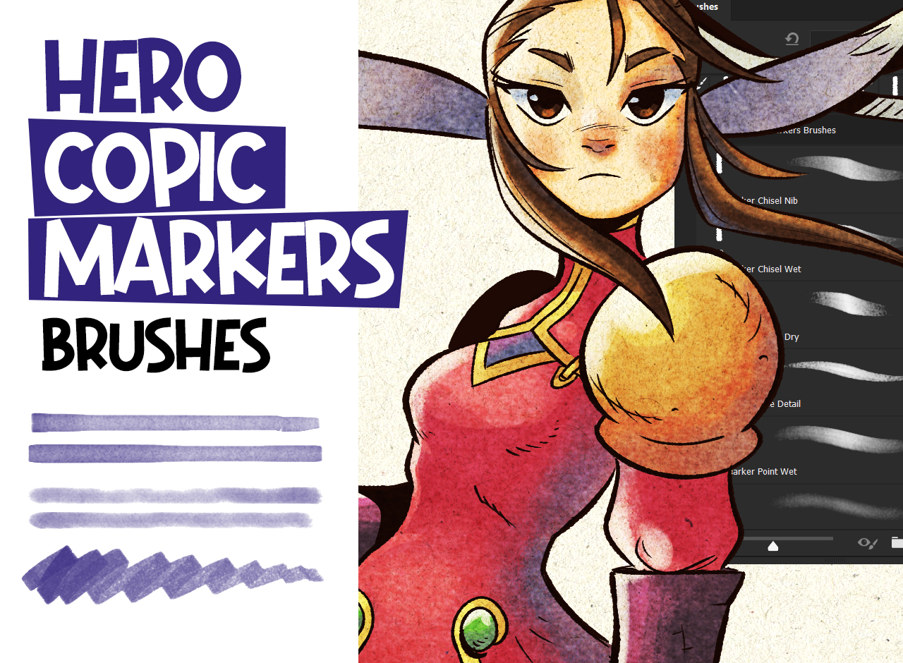 Hero Copic Markers Brushes by Robot-H3ro on DeviantArt