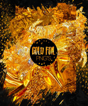 Gold Foil PNG Pack