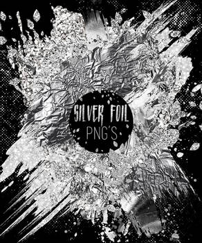 Silver Foil PNG Pack