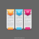 Colorful Web Banners Number Options