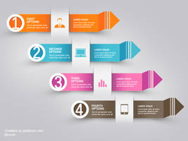 Free PSD Infographic Modern Arrow