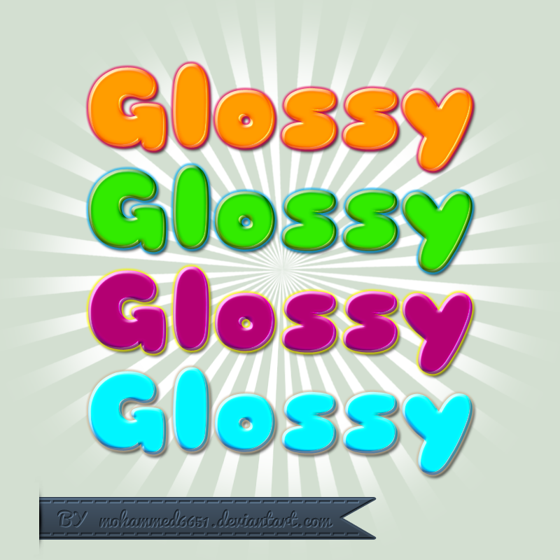 Glossy styles by mohammed6651 on deviantart