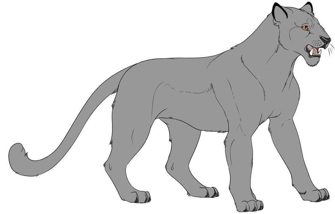 F2U - Big Cat - Lineart by Trash-Klng on DeviantArt