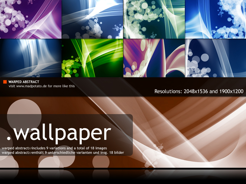 Warped Abstract - Wallpack